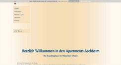 Desktop Screenshot of apartments-aschheim.de