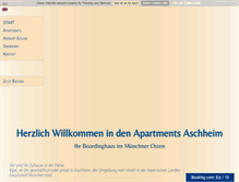 Tablet Screenshot of apartments-aschheim.de